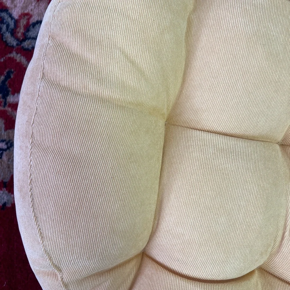 Corduroy mustard Cushion sitting pillow. For humans and pets